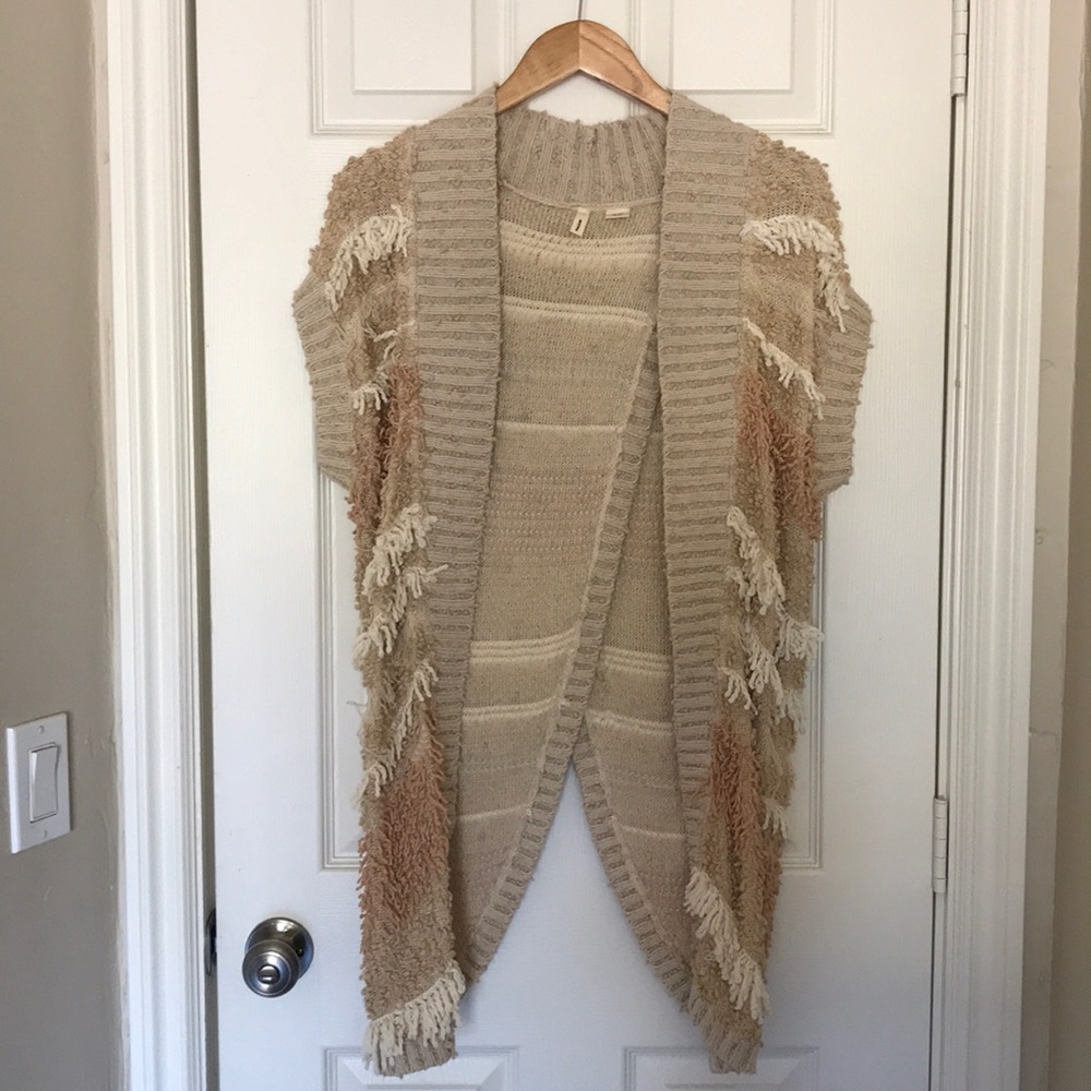 Anthropologie Moth Short Sleeve Open Cardigan M/L